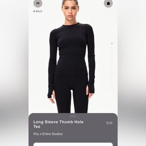 Khy x Entire Studios Black Long Sleeve Tee